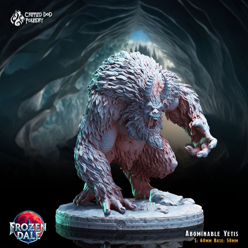 3D Printable Abominable Yetis by Crippled God Foundry